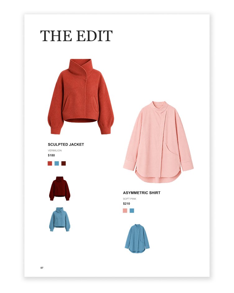 MORPHÉ catalog — page 7, The Edit