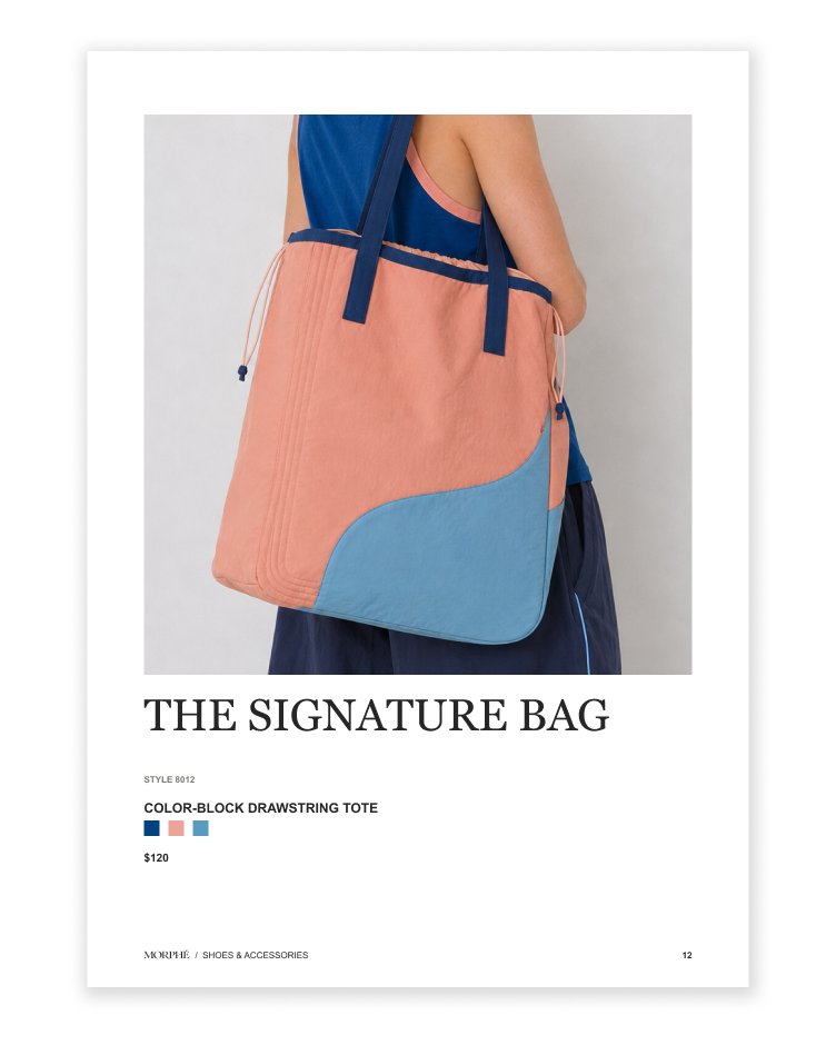 MORPHÉ catalog — page 12, The Signature Bag