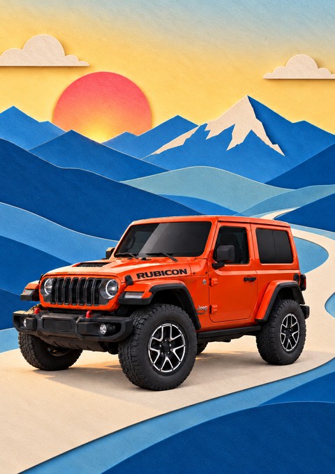 Jeep – Built for Every World, paper animation ad